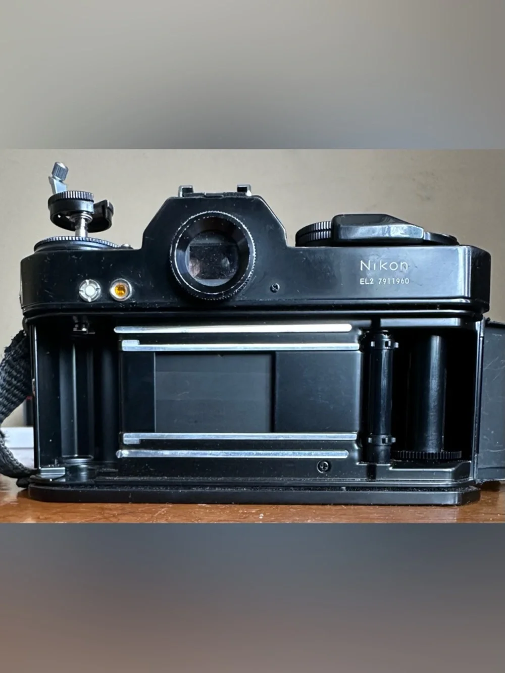 Nikon Nikkormat EL 35mm SLR Film Camera w/ Novoflex Noflexar 1:5.6 f=400mm Lens